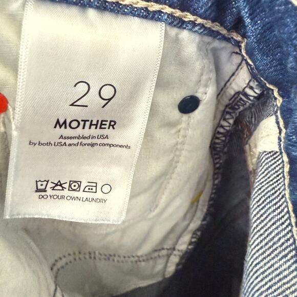 Mother SNACKS! The Rigatoni Sneak in Yes Chef Blue Size 29 NEW - Picture 4 of 10